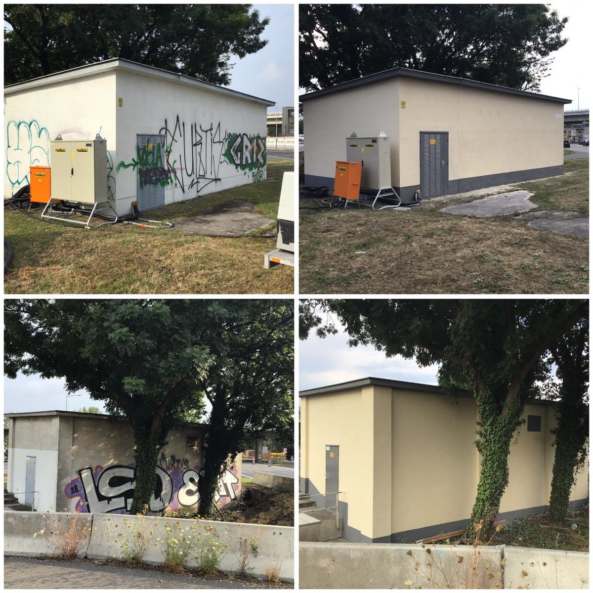 Graffitientfernung von jeglichen Wänden durch GraffitiStop