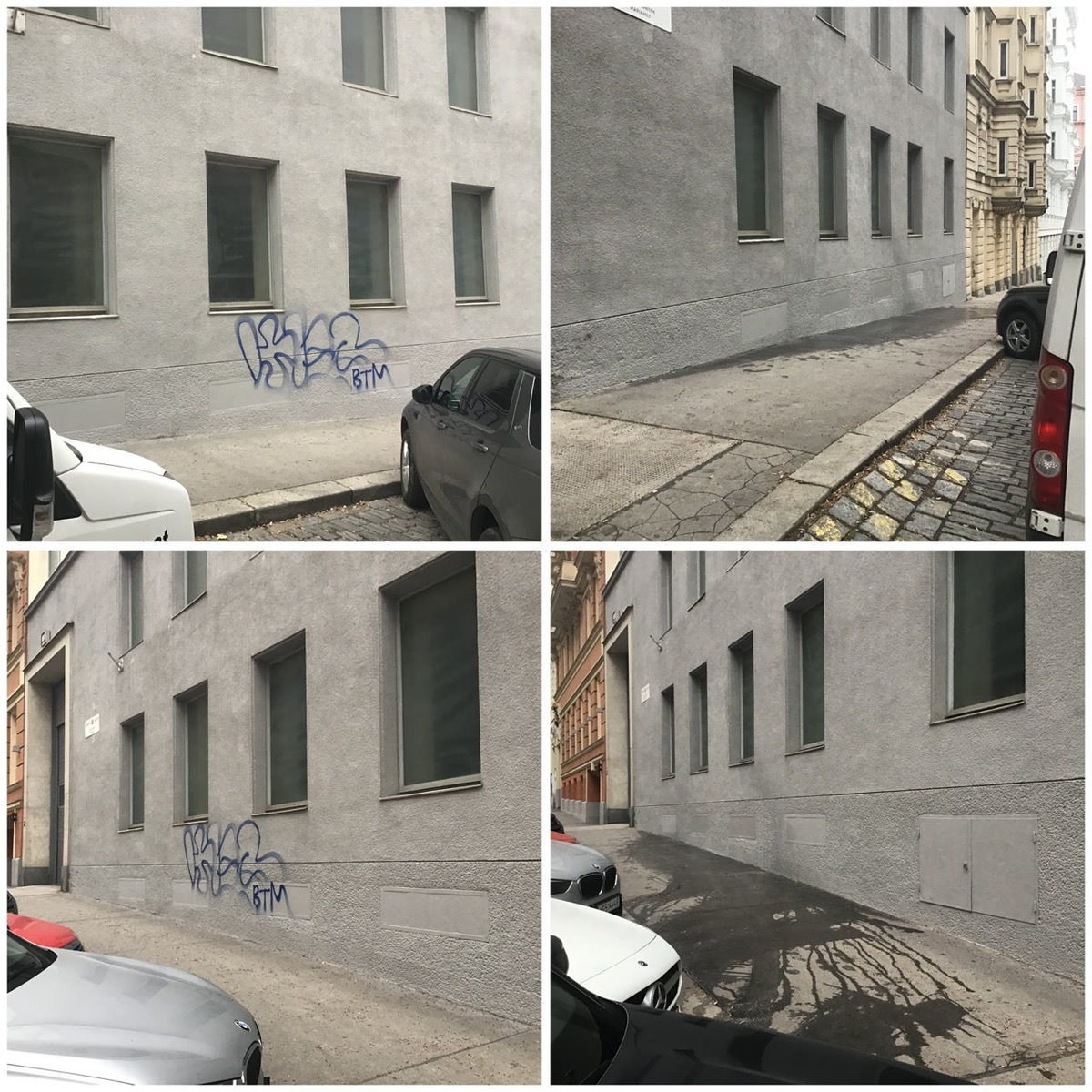 Hausmauer wieder ohne Graffiti